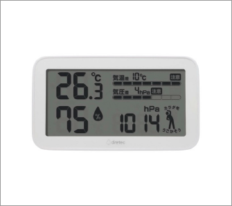 気圧がわかる温湿度計 天気deミカタ商品イメージ